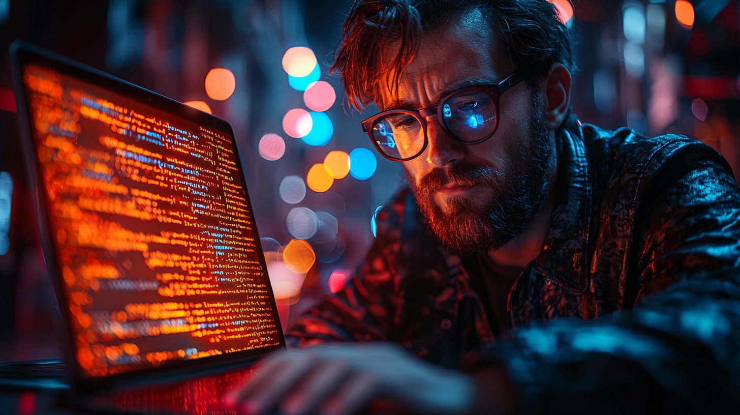 Programmer working
